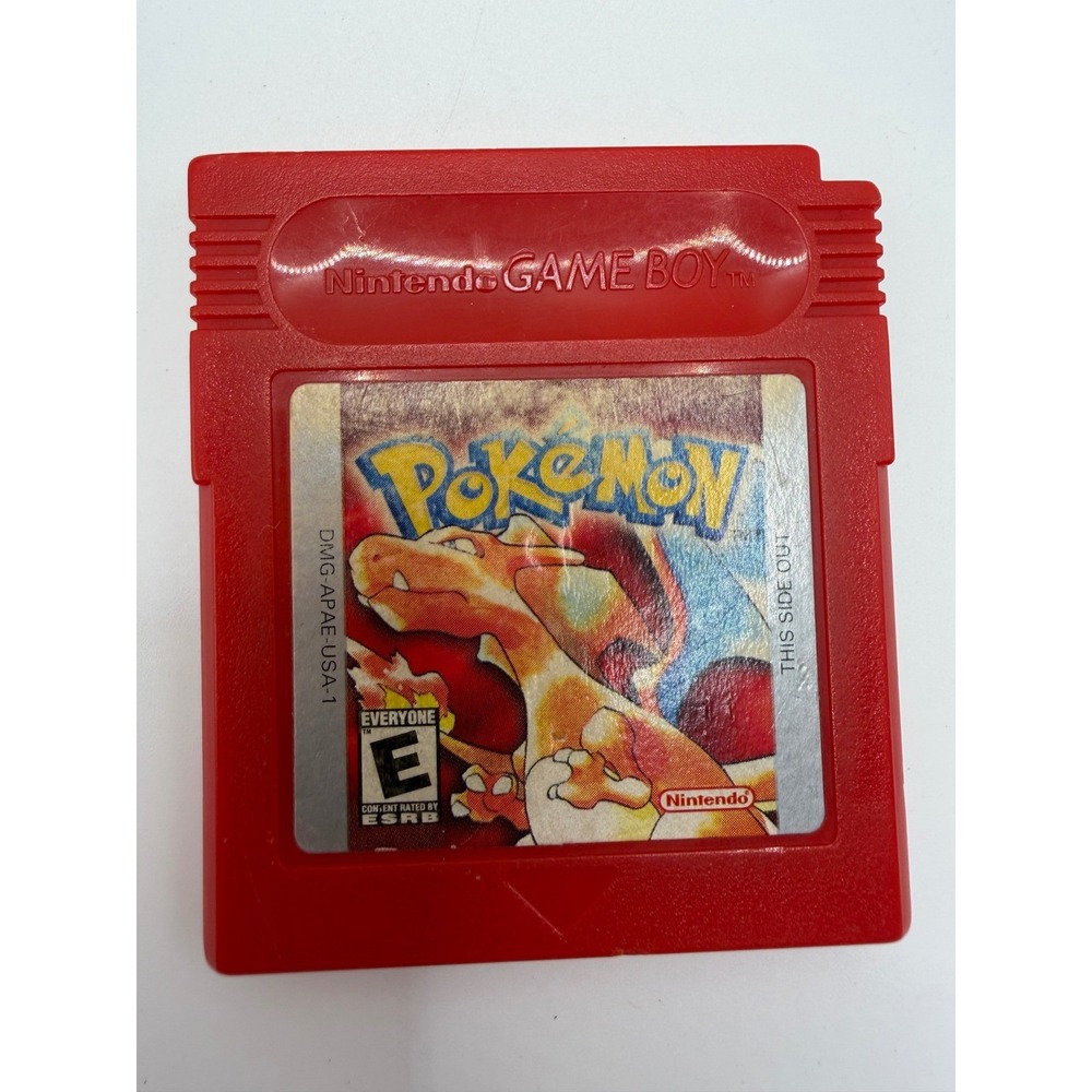 Nintendo Game Boy Pokemon Red Version DMG-APAE-USA-1 Authentic Cartridge Only